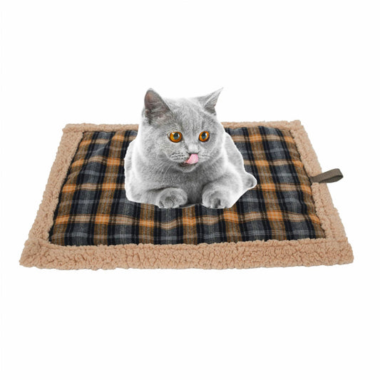 QANYEGN Self Warming Pet Pad Soft Plush Waterproof Washable Self Heating Cat Dog Mat Thermal Pet Bed Mat for Dogs Cats Pets
